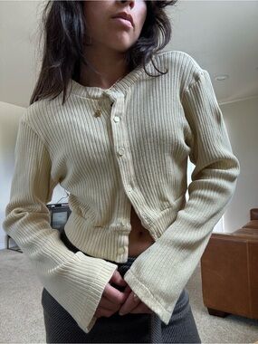 By Gianna Butter Yellow Cardigan